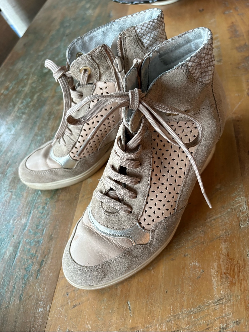 Geox leather Sneaker Boots 37